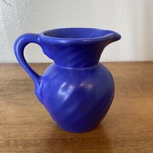 Camark Swirl Creamer Pitcher Blue